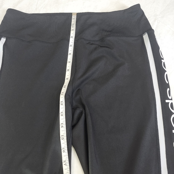 Bebe Size 2X Black Capris with White Stripes - Picture 8 of 9